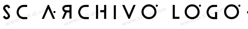 SC ARCHIVO logo字体转换